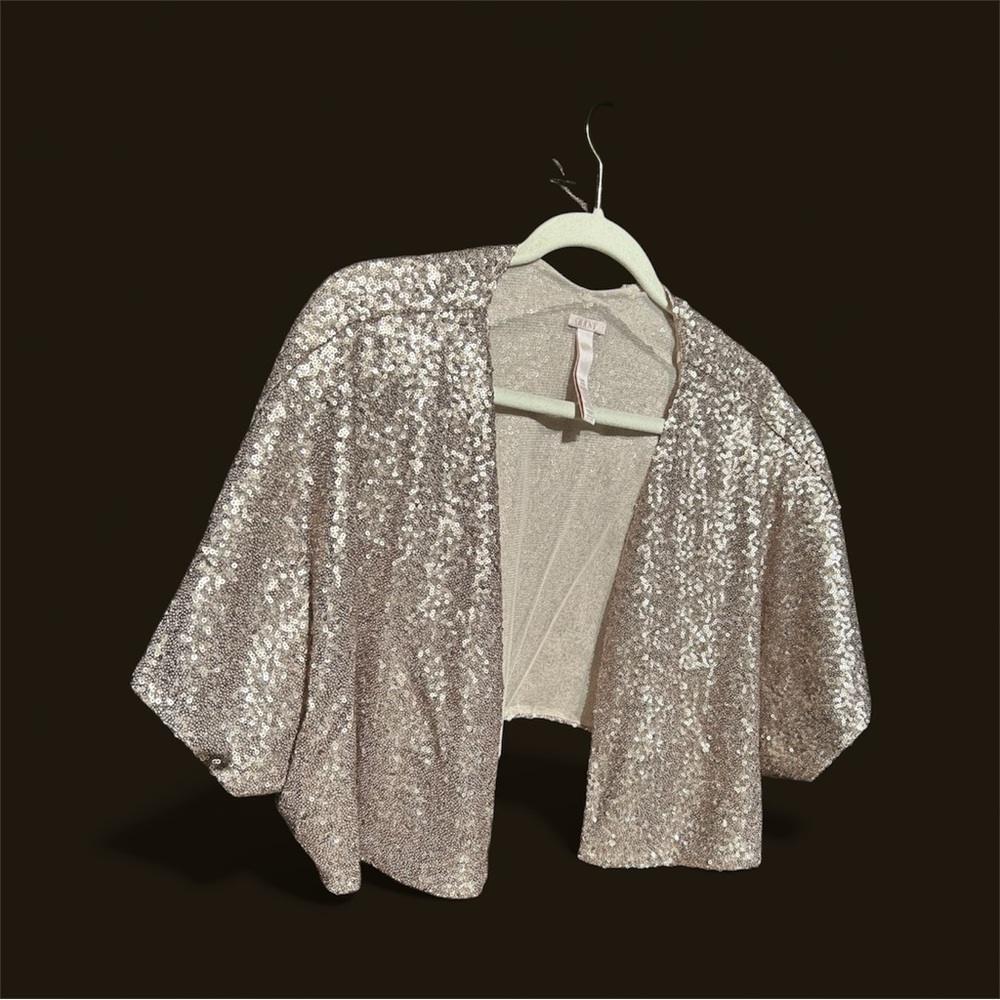 Holiday Party Sequin Bolero Jacket